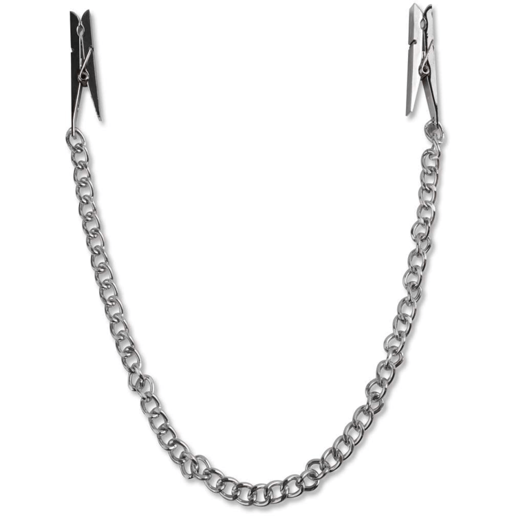 SILVER NIPPLE CHAIN CLAMPS - Bossy Lingerie Boutique