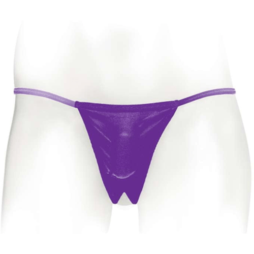 Neon Purple Crotchless Vibrating Panty Set - Bossy Lingerie Boutique